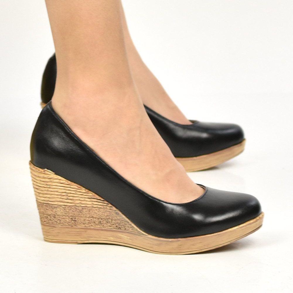 PANTOFI NEGRI PIELE NATURALA 1PC70