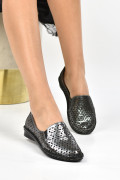 ESPADRILE PEWTER SIDEF FLORAL PIELA NATURALA 4PC00