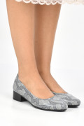 PANTOFI GRI SARPE PIELE NATURALA 2PC34