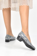 PANTOFI GRI SARPE PIELE NATURALA 2PC34