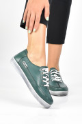 PANTOFI SPORT VERZI PIELE NATURALA 4PC02