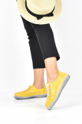 PANTOFI SPORT GALBENI PIELE NATURALA 4PC02