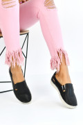 ESPADRILE NEGRI PIELE NATURALA 7PC129