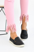 ESPADRILE NEGRI PIELE NATURALA 7PC129
