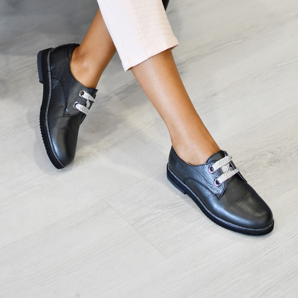 PANTOFI PEWTER PIELE NATURALA 1PC91644