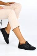 PANTOFI SPORT NEGRI PIELE NATURALA 4PC05