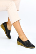 PANTOFI NEGRI PIELE NATURALA 1PC010