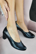 PANTOFI NEGRI PIELE NATURALA 1PC12