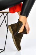 GHETE BROWN PIELE NATURALA INTOARSA 1PC15