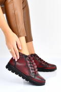 GHETE ROSII PIELE NATURALA 1PC073