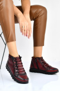 GHETE ROSII PIELE NATURALA 1PC073