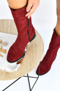 CIZME BORDO PIELE NATURALA INTOARSA 3PC29