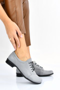 PANTOFI GRI PIELE NATURALA 2PC024