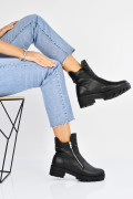 GHETE NEGRE PIELE NATURALA 1PC33