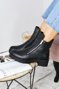 GHETE NEGRE PIELE NATURALA 1PC33