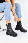 GHETE NEGRE PIELE NATURALA 1PC33