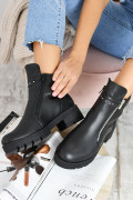GHETE NEGRE PIELE NATURALA 1PC33