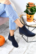 GHETE INDIGO PIELE NATURALA INTOARSA 3PC16
