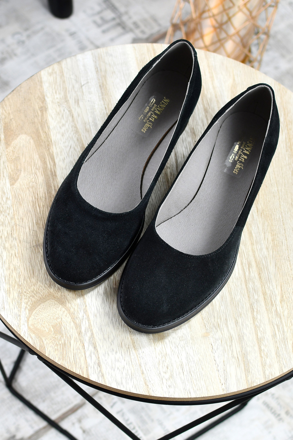 PANTOFI NEGRI PIELE NATURALA INTOARSA 3PC45