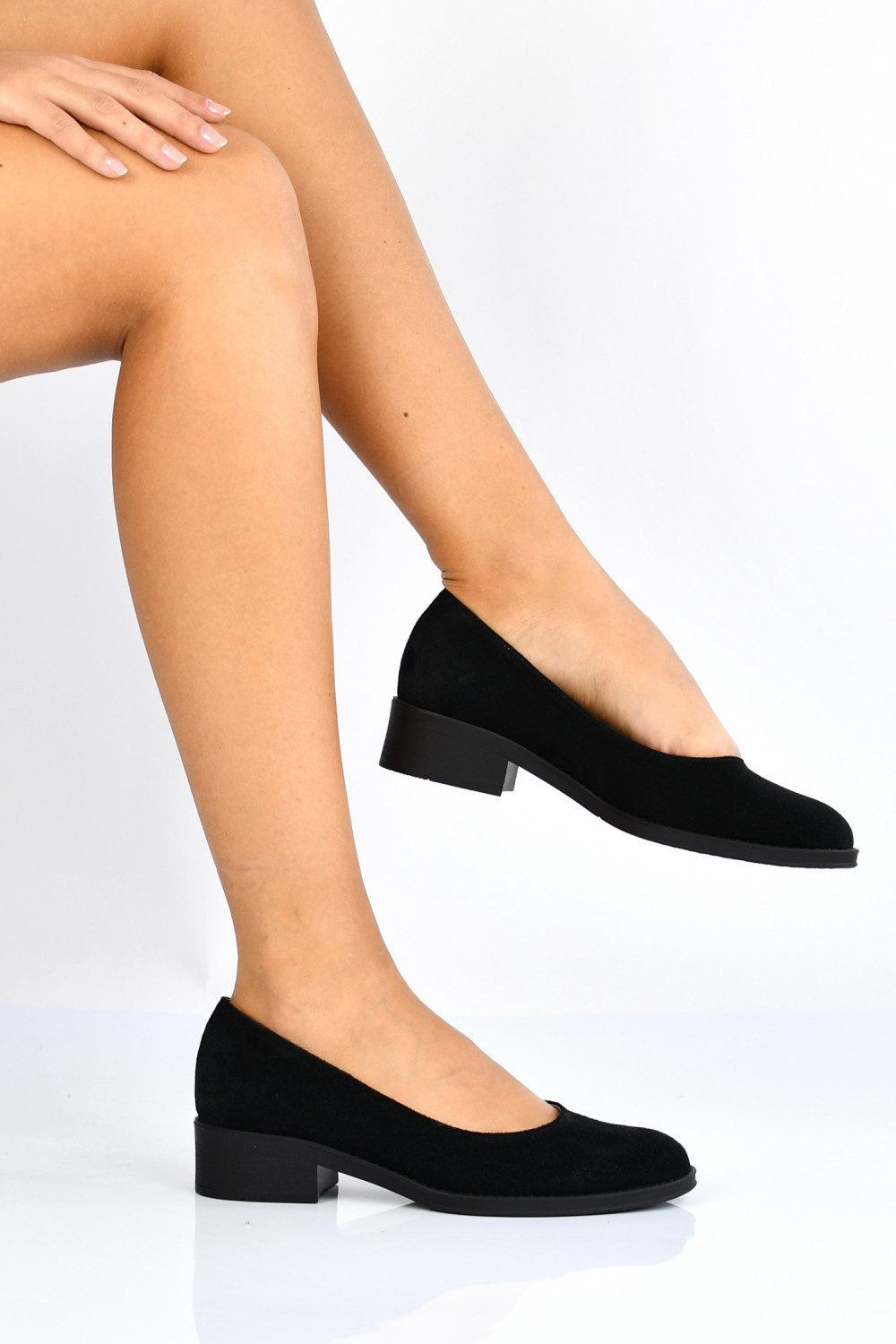 PANTOFI NEGRI PIELE NATURALA INTOARSA 3PC45