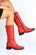 CIZME ROSII PIELE NATURALA 3PC29