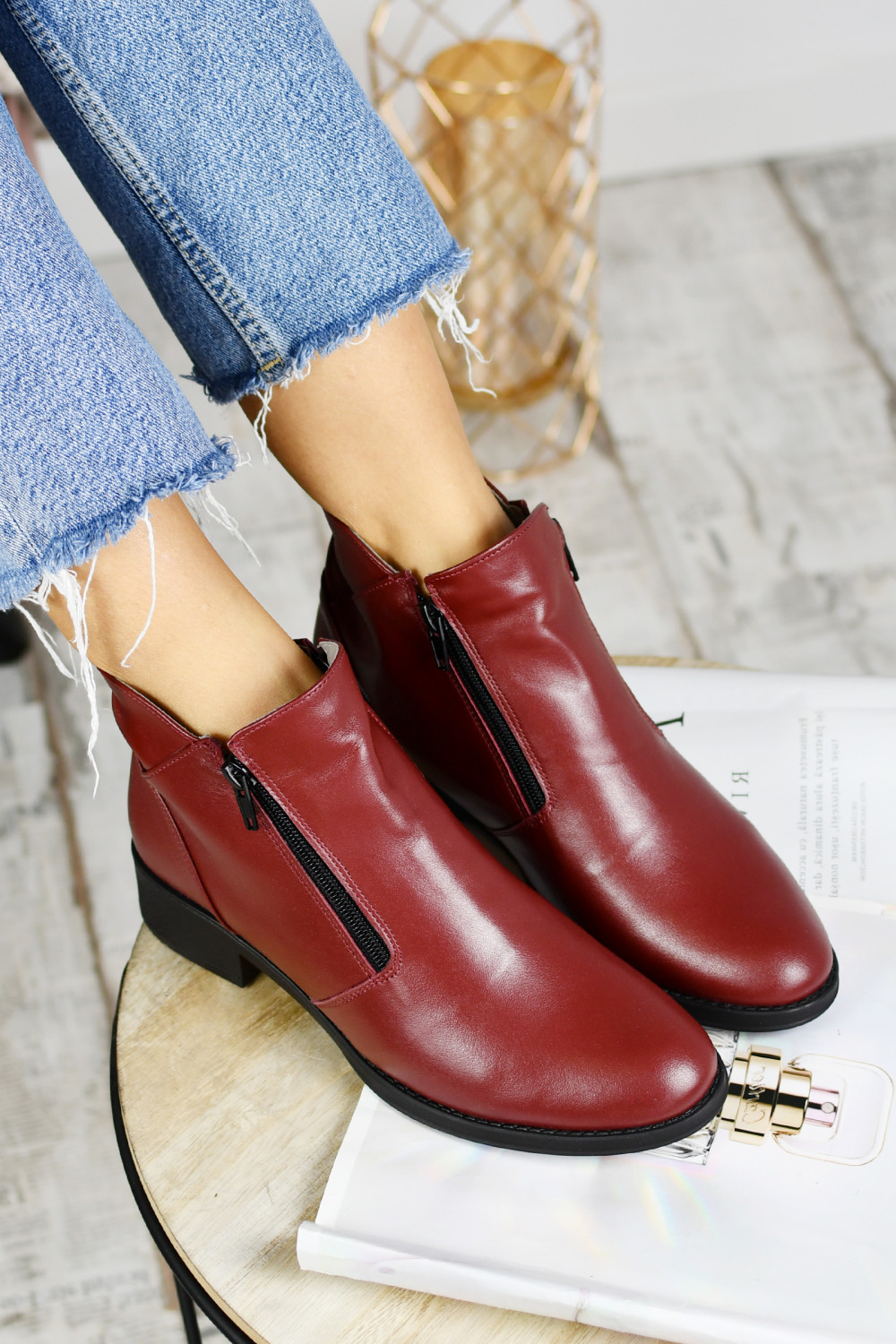 GHETE BORDO PIELE NATURALA 3PC16