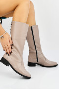 CIZME TAUPE PIELE NATURALA 3PC29