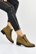 GHETE BEJ PIELE NATURALA INTOARSA 3PC16