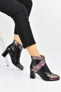 BOTINE NEGRE AURIU PIELE NATURALA APC68