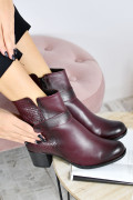 BOTINE VISINII PIELE NATURALA SARRA