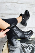 BOTINE NEGRE PIELE NATURALA MPC2