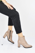 BOTINE TAUPE PIELE NATURALA APC95