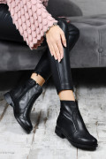 GHETE NEGRE PIELE NATURALA 1PC801