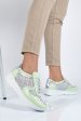 Pantofi sport alb verde piele naturala 2pc11616np-ayb