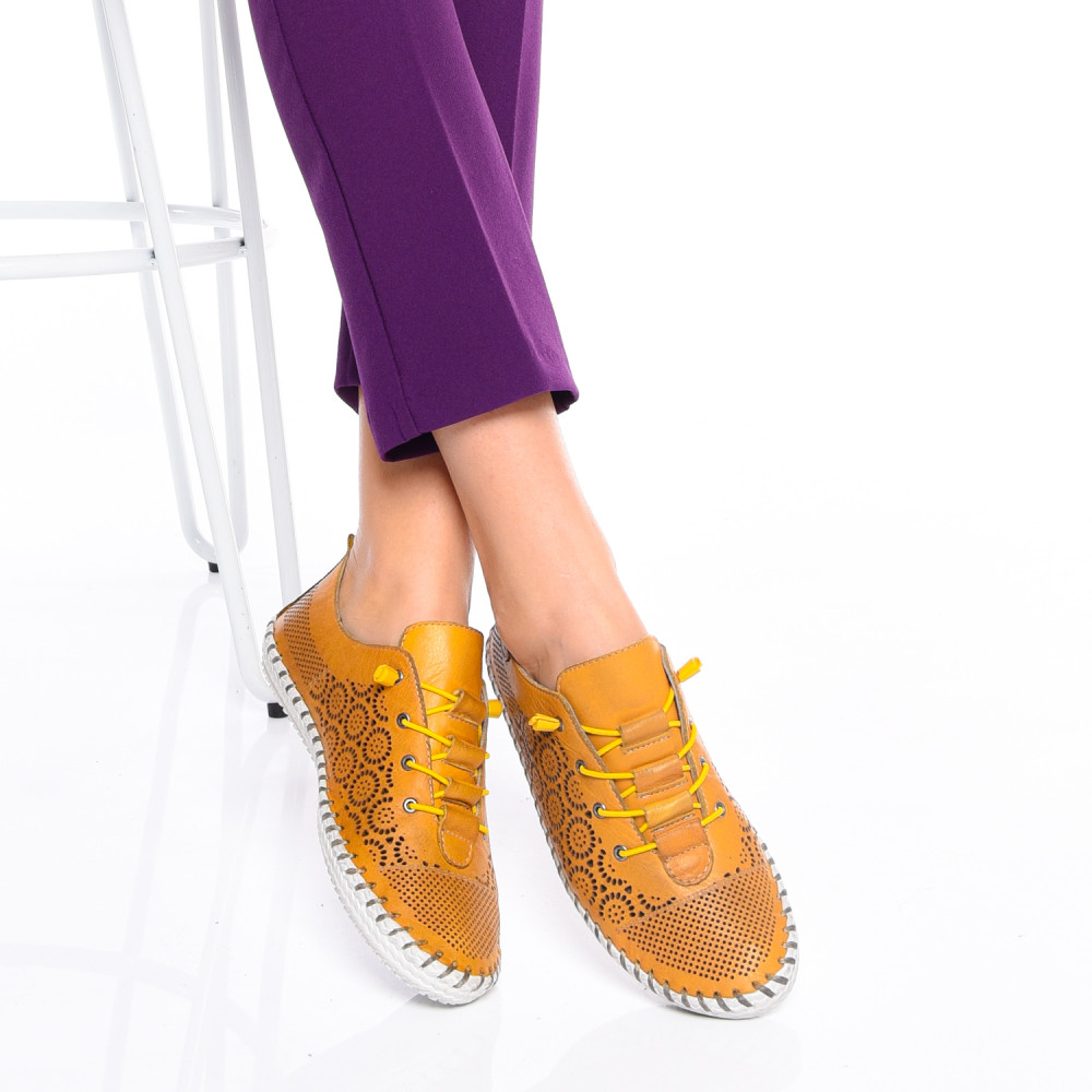 PANTOFI MUSTAR PIELE NATURALA 3PC0110