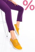 PANTOFI GALBENI PIELE NATURALA 2PC11605NP