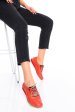 Pantofi rosii piele naturala karla