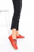 PANTOFI ROSII PIELE NATURALA KARLA