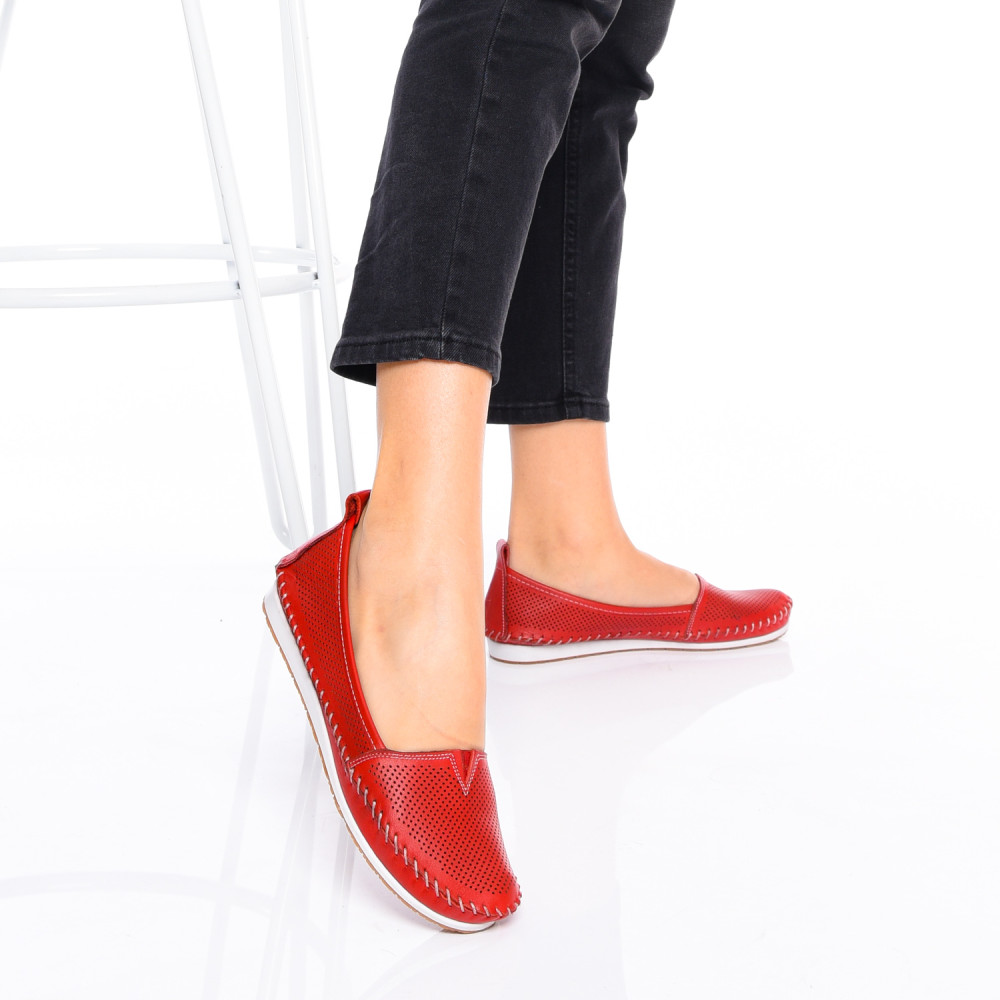 ESPADRILE ROSII PIELE NATURALA 3PC039