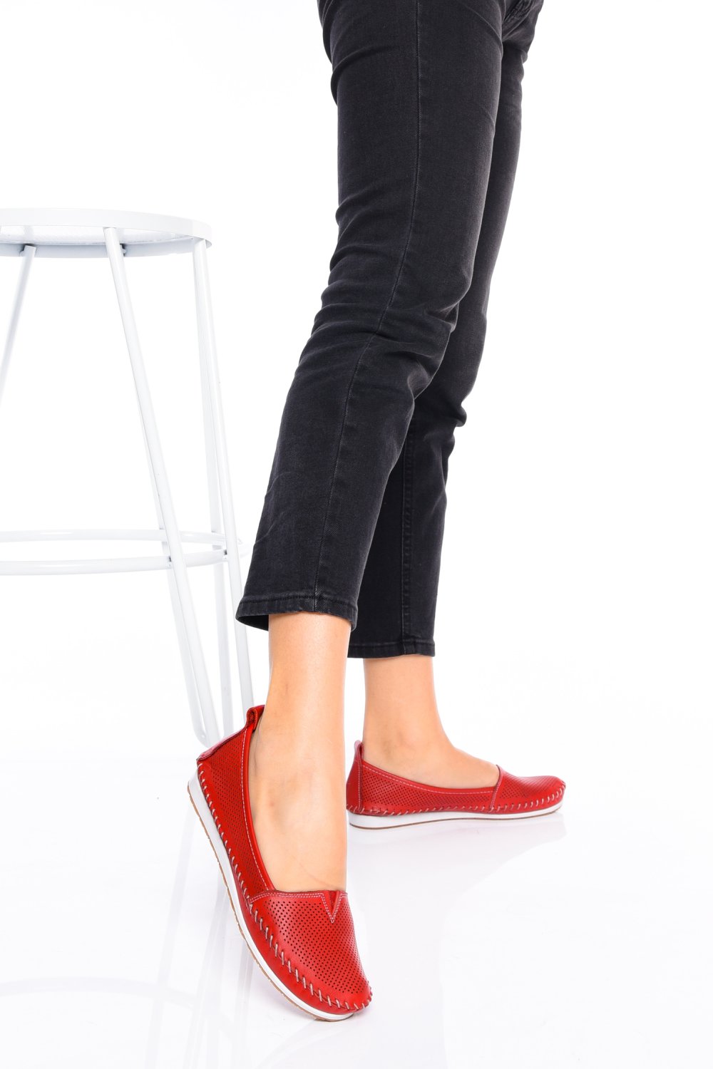 ESPADRILE ROSII PIELE NATURALA 3PC039