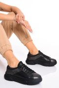 PANTOFI SPORT NEGRI PIELE NATURALA 2PC11612NP-AST