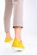 PANTOFI SPORT GALBENI PIELE NATURALA MADALINA