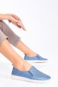 ESPADRILE BLEU PIELE NATURALA BIANCA