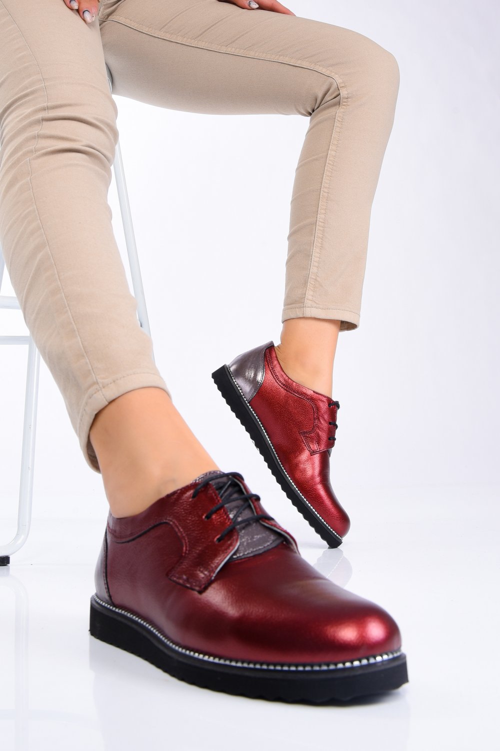 PANTOFI BORDO SIDEF PIELE NATURALA 1PC81628