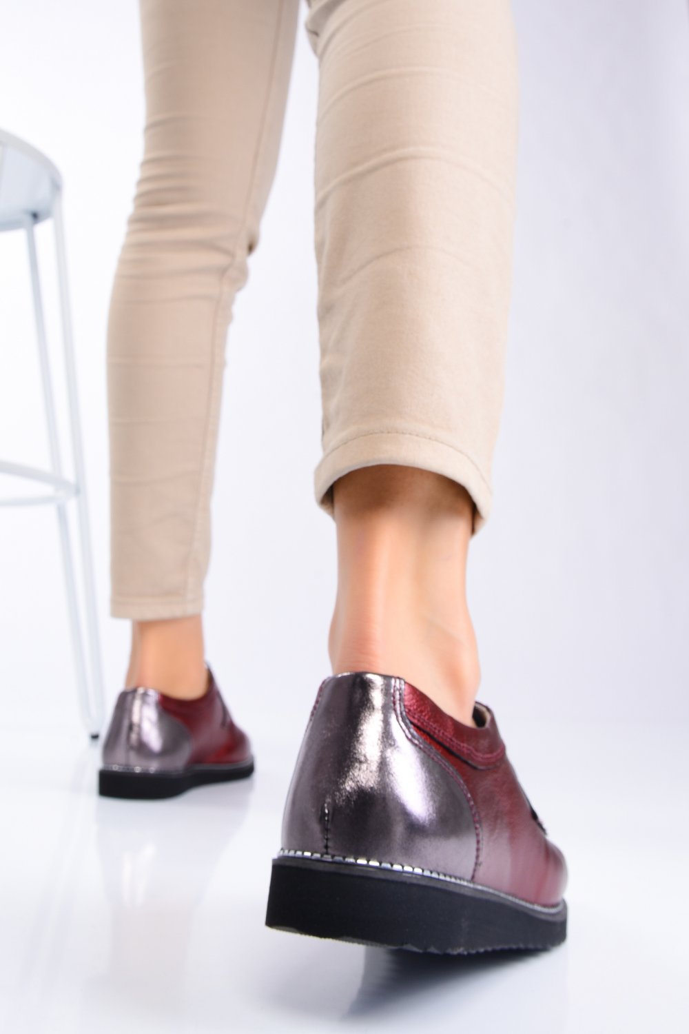 PANTOFI BORDO SIDEF PIELE NATURALA 1PC81628
