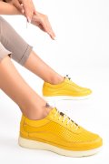 PANTOFI GALBENI PIELE NATURALA 5PC90018