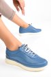 Pantofi albastri piele naturala 5pc90018