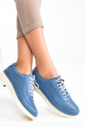 PANTOFI ALBASTRI PIELE NATURALA 5PC90018