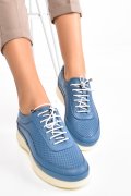 PANTOFI ALBASTRI PIELE NATURALA 5PC90018