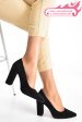 Pantofi negri piele naturala intoarsa 1pc900